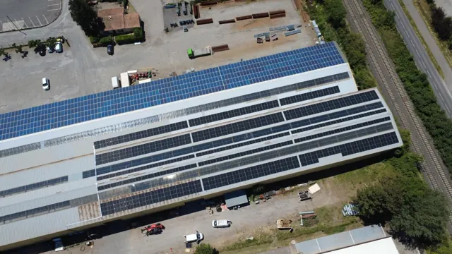 Centrale solaire sur bâtiment logistique